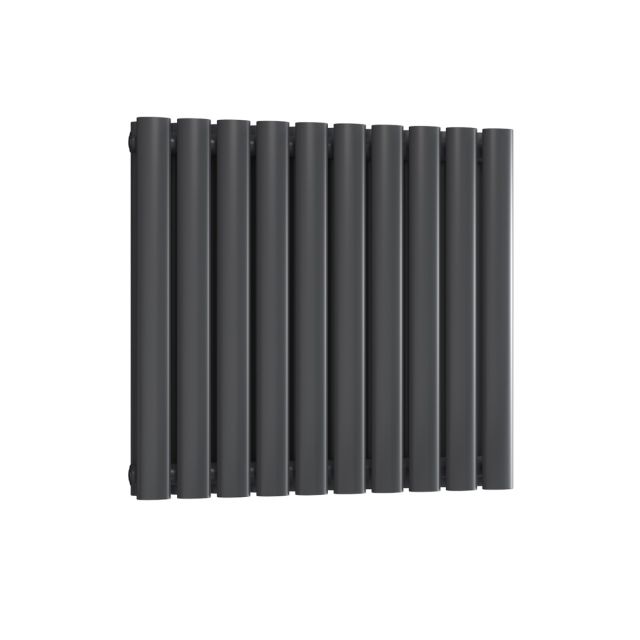 Alt Tag Template: Buy Reina Neva Steel Anthracite Horizontal Designer Radiator 550mm H x 590mm W Double Panel Electric Only - Thermostatic by Reina for only £286.31 in Shop By Brand, Radiators, Electric Radiators, Reina, Electric Thermostatic Radiators, Electric Thermostatic Horizontal Radiators at Main Website Store, Main Website. Shop Now