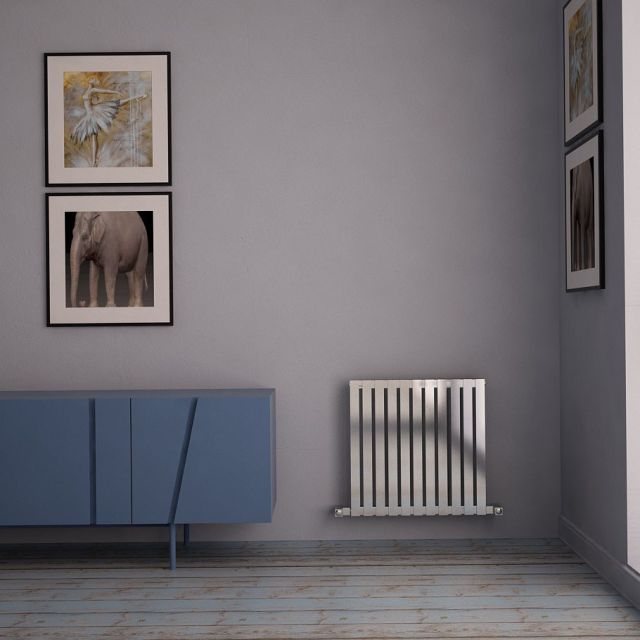 Alt Tag Template: Buy Carisa Sarp Brushed Stainless Steel Horizontal Designer Radiator 600mm H x 590mm W Electric Only - Thermostatic by Carisa for only £611.54 in Shop By Brand, Radiators, Electric Radiators, Reina, Electric Thermostatic Radiators, Electric Thermostatic Horizontal Radiators at Main Website Store, Main Website. Shop Now