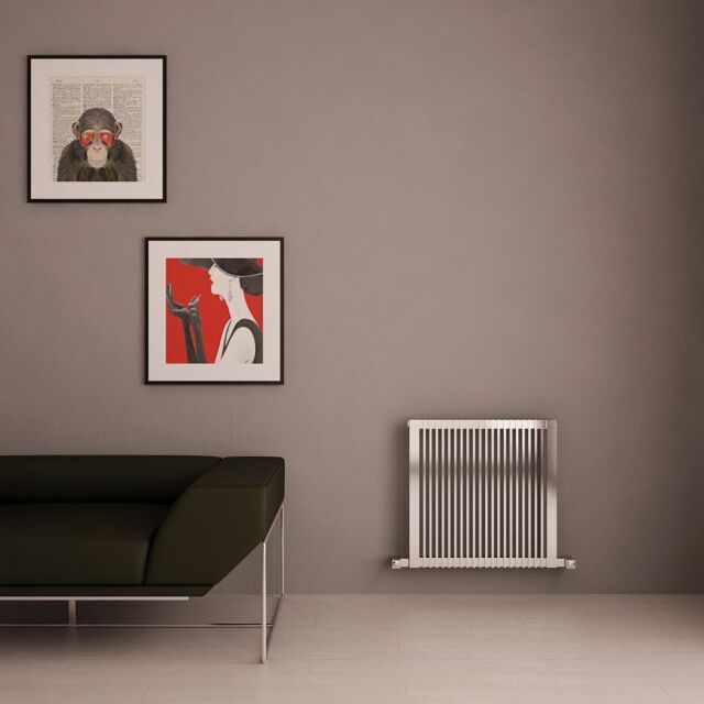 Alt Tag Template: Buy Carisa Stripe Brushed Stainless Steel Horizontal Designer Radiator 600mm x 595mm Central Heating by Carisa for only £521.64 in Radiators, View All Radiators, Carisa Designer Radiators, Designer Radiators, Carisa Radiators, Horizontal Designer Radiators, Stainless Steel Horizontal Designer Radiators at Main Website Store, Main Website. Shop Now