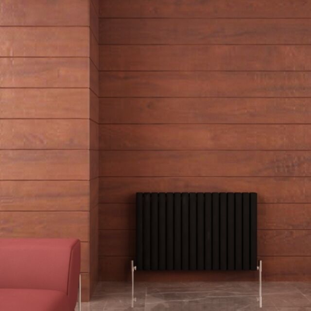 Alt Tag Template: Buy Carisa Tallis Aluminium Horizontal Designer Radiator 600mm H x 950mm W Double Panel - Textured Black by Carisa for only £435.86 in Aluminium Radiators, Carisa Designer Radiators, 5500 to 6000 BTUs Radiators at Main Website Store, Main Website. Shop Now