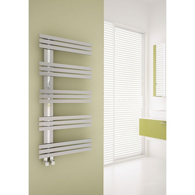 Alt Tag Template: Buy Carisa Alias Brushed Stainless Steel Designer Heated Towel Rail 1000mm x 500mm Electric Only - Thermostatic by Carisa for only £671.63 in Carisa Designer Radiators, Electric Thermostatic Towel Rails Vertical at Main Website Store, Main Website. Shop Now