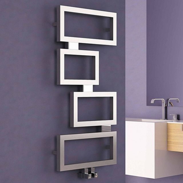 Alt Tag Template: Buy Carisa Clash Brushed Stainless Steel Designer Heated Towel Rail 920mm x 450mm by Carisa for only £439.75 in SALE, Carisa Designer Radiators, 0 to 1500 BTUs Towel Rail, Carisa Towel Rails, Stainless Steel Designer Heated Towel Rails at Main Website Store, Main Website. Shop Now