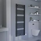 Alt Tag Template: Buy Eucotherm Primo Steel Tube Vertical Electric Towel Radiator 1728mm H X 600mm W, Textured Anthracite by Eucotherm for only £272.31 in Shop By Brand, Towel Rails, Eucotherm, Electric Heated Towel Rails, Eucotherm Towel Rails, Electric Standard Ladder Towel Rails at Main Website Store, Main Website. Shop Now