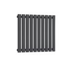 Alt Tag Template: Buy Reina Neva Steel Anthracite Horizontal Designer Radiator 550mm H x 590mm W Single Panel Electric Only - Standard by Reina for only £203.98 in Shop By Brand, Radiators, Electric Radiators, Reina, Electric Standard Radiators, Electric Standard Radiators Horizontal, Electric Thermostatic Horizontal Radiators at Main Website Store, Main Website. Shop Now