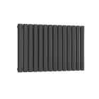 Alt Tag Template: Buy Reina Neva Steel Anthracite Horizontal Designer Radiator 550mm H x 826mm W Double Panel Electric Only - Standard by Reina for only £323.99 in Shop By Brand, Radiators, Electric Radiators, Reina, Electric Standard Radiators, Electric Standard Radiators Horizontal at Main Website Store, Main Website. Shop Now