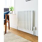 Alt Tag Template: Buy Kartell Boston Double Designer Horizontal Radiator 600mm H x 630mm W - White by Kartell for only £227.83 in Radiators, View All Radiators, Kartell UK, Designer Radiators, Kartell UK Radiators, Horizontal Designer Radiators, White Horizontal Designer Radiators at Main Website Store, Main Website. Shop Now
