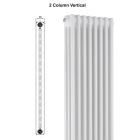 Alt Tag Template: Buy Reina Colona Steel White Vertical 2 Column Radiator 1500mm H x 380mm W by Reina for only £218.46 in Radiators, Reina, Column Radiators, Vertical Column Radiators, Reina Designer Radiators, White Vertical Column Radiators at Main Website Store, Main Website. Shop Now