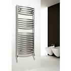 Alt Tag Template: Buy Reina Diva Vertical Chrome Curved Heated Towel Radiator 1200mm H x 500mm W, Electric Only - Thermostatic by Reina for only £240.94 in Electric Thermostatic Towel Rails Vertical at Main Website Store, Main Website. Shop Now