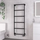 Alt Tag Template: Buy Eastbrook Stour Matt Black Vertical Traditional Towel Rail 1550mm H x 600mm W, Dual Fuel - Thermostatic by Eastbrook for only £516.90 in Shop By Brand, Towel Rails, Dual Fuel Towel Rails, Eastbrook Co., Traditional Heated Towel Rails, Dual Fuel Thermostatic Towel Rails, Eastbrook Co. Heated Towel Rails at Main Website Store, Main Website. Shop Now