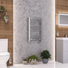 Alt Tag Template: Buy Eastbrook Wendover Straight Steel Chrome Heated Towel Rail 800mm H x 500mm W Electric Only - Thermostatic by Eastbrook for only £241.87 in Eastbrook Co., Electric Thermostatic Towel Rails Vertical at Main Website Store, Main Website. Shop Now
