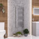 Alt Tag Template: Buy Eastbrook Wendover Straight Steel Chrome Heated Towel Rail 1200mm H x 500mm W Dual Fuel - Standard by Eastbrook for only £287.36 in Eastbrook Co., Dual Fuel Standard Towel Rails at Main Website Store, Main Website. Shop Now