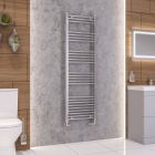 Alt Tag Template: Buy Eastbrook Wendover Straight Steel Chrome Heated Towel Rail 1600mm H x 500mm W Dual Fuel - Thermostatic by Eastbrook for only £376.78 in Eastbrook Co., Dual Fuel Thermostatic Towel Rails at Main Website Store, Main Website. Shop Now