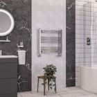 Alt Tag Template: Buy Eastbrook Wendover Curved Steel Chrome Heated Towel Rail 600mm H x 600mm W Electric Only - Standard by Eastbrook for only £205.25 in Towel Rails, Eastbrook Co., Electric Standard Ladder Towel Rails, Chrome Ladder Heated Towel Rails at Main Website Store, Main Website. Shop Now