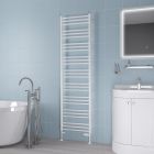 Alt Tag Template: Buy Eastbrook Biava Round Steel White Heated Towel Rail 1800mm H x 500mm W Central Heating by Eastbrook for only £227.18 in Eastbrook Co., 1500 to 2000 BTUs Towel Rails at Main Website Store, Main Website. Shop Now