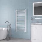 Alt Tag Template: Buy Eastbrook Biava Round Steel White Heated Towel Rail 1200mm H x 400mm W Electric Only - Standard by Eastbrook for only £220.48 in Eastbrook Co., Electric Standard Ladder Towel Rails, White Electric Heated Towel Rails at Main Website Store, Main Website. Shop Now