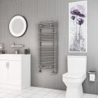 Alt Tag Template: Buy Eastbrook Biava Tube on Tube Steel Chrome Heated Towel Rail 1200mm H x 500mm W Electric Only - Thermostatic by Eastbrook for only £440.59 in Eastbrook Co., Electric Thermostatic Towel Rails Vertical at Main Website Store, Main Website. Shop Now