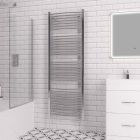 Alt Tag Template: Buy Eastbrook Biava Multirail Steel Chrome Curved Heated Towel Rail 1720mm H x 600mm W Dual Fuel - Thermostatic by Eastbrook for only £529.44 in Eastbrook Co., Dual Fuel Thermostatic Towel Rails at Main Website Store, Main Website. Shop Now
