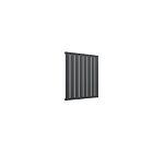 Alt Tag Template: Buy Reina Flat Steel Anthracite Horizontal Designer Radiator 600mm H x 588mm W Single Panel Electric Only - Standard by Reina for only £199.46 in Reina Designer Radiators, Electric Standard Radiators Horizontal at Main Website Store, Main Website. Shop Now