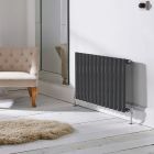 Alt Tag Template: Buy Kartell Aspen Steel Anthracite Horizontal Designer Radiator 600mm H x 1150mm W Double Panel by Kartell for only £448.65 in Radiators, Kartell UK, Designer Radiators, Kartell UK, Kartell UK Radiators, Horizontal Designer Radiators, Anthracite Horizontal Designer Radiators at Main Website Store, Main Website. Shop Now
