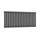 Alt Tag Template: Buy Reina Neva Steel Anthracite Horizontal Designer Radiator 550mm H x 1180mm W Single Panel Dual Fuel - Thermostatic by Reina for only £359.55 in Shop By Brand, Radiators, Dual Fuel Radiators, Reina, Dual Fuel Thermostatic Radiators, Dual Fuel Thermostatic Horizontal Radiators at Main Website Store, Main Website. Shop Now