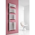 Alt Tag Template: Buy Reina Scalo Polished Stainless Steel Designer Heated Towel Rail 826mm H x 500mm W Dual Fuel - Standard by Reina for only £415.87 in Reina, Dual Fuel Standard Towel Rails at Main Website Store, Main Website. Shop Now