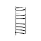 Alt Tag Template: Buy Reina Eos Polished Curved Stainless Steel Heated Towel Rail 1200mm H x 500mm W Dual Fuel - Standard by Reina for only £350.40 in Reina, Dual Fuel Standard Towel Rails at Main Website Store, Main Website. Shop Now