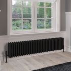 Alt Tag Template: Buy Eastbrook Rivassa 4 Column Matt Black Horizontal Radiator 300mm H x 1505mm W, Dual Fuel - Thermostatic by Eastbrook for only £866.08 in Radiators, Shop By Brand, Column Radiators, Dual Fuel Radiators, View All Radiators, Eastbrook Co., Horizontal Column Radiators, Eastbrook Co. Radiators, Dual Fuel Thermostatic Radiators, Dual Fuel Thermostatic Horizontal Radiators at Main Website Store, Main Website. Shop Now