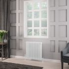 Alt Tag Template: Buy Eastbrook Rivassa Steel White 3 Column Horizontal Radiator 600mm H x 608mm W Electric Only - Standard by Eastbrook for only £457.62 in Eastbrook Co., Electric Standard Radiators Horizontal at Main Website Store, Main Website. Shop Now