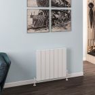 Alt Tag Template: Buy Eastbrook Rosano Matt White Aluminium Horizontal Designer Radiator 600mm H x 660mm W Electric Only - Thermostatic by Eastbrook for only £449.25 in Eastbrook Co., Electric Thermostatic Horizontal Radiators at Main Website Store, Main Website. Shop Now