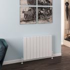 Alt Tag Template: Buy Eastbrook Rosano Matt White Aluminium Horizontal Designer Radiator 600mm H x 850mm W Electric Only - Thermostatic by Eastbrook for only £526.30 in Eastbrook Co., Electric Thermostatic Horizontal Radiators at Main Website Store, Main Website. Shop Now