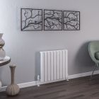 Alt Tag Template: Buy Eastbrook Burford Horizontal Aluminium Radiator 600mm H x 485mm W Matt White - Electric Only Standard by Eastbrook for only £459.82 in Eastbrook Co., Electric Standard Radiators Horizontal at Main Website Store, Main Website. Shop Now