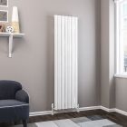 Alt Tag Template: Buy Eastbrook Kelmscott vertical Aluminium Radiator 1800mm H x 485mm W - Matt White - Electric Only Thermostatic by Eastbrook for only £721.50 in Eastbrook Co., Electric Thermostatic Vertical Radiators at Main Website Store, Main Website. Shop Now