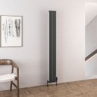 Alt Tag Template: Buy Eastbrook Malmesbury 1800mm H x 185mm W Vertical Aluminium Radiator Matt Anthracite - Electric Only Thermostatic by Eastbrook for only £354.06 in Eastbrook Co., Electric Thermostatic Vertical Radiators at Main Website Store, Main Website. Shop Now
