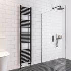 Alt Tag Template: Buy Eastbrook Wingrave Steel Matt Black Straight Heated Towel Rail 1800mm H x 400mm W Dual Fuel - Standard by Eastbrook for only £280.94 in Towel Rails, Eastbrook Co., Heated Towel Rails Ladder Style, Dual Fuel Standard Towel Rails, Eastbrook Co. Heated Towel Rails, Black Ladder Heated Towel Rails at Main Website Store, Main Website. Shop Now