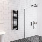 Alt Tag Template: Buy Eastbrook Wingrave Steel Matt Black Straight Heated Towel Rail 1000mm H x 300mm W Central Heating by Eastbrook for only £90.99 in Towel Rails, Eastbrook Co., Heated Towel Rails Ladder Style, Eastbrook Co. Heated Towel Rails, Black Ladder Heated Towel Rails at Main Website Store, Main Website. Shop Now
