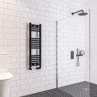 Alt Tag Template: Buy Eastbrook Wingrave Steel Matt Black Straight Heated Towel Rail 1000mm H x 300mm W Electric Only - Thermostatic by Eastbrook for only £190.99 in Towel Rails, Electric Thermostatic Towel Rails, Eastbrook Co., Heated Towel Rails Ladder Style, Electric Thermostatic Towel Rails Vertical, Eastbrook Co. Heated Towel Rails, Black Ladder Heated Towel Rails at Main Website Store, Main Website. Shop Now
