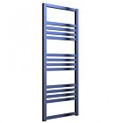 Alt Tag Template: Buy Reina Bolca Aluminium Designer Heated Towel Rail 1200mm H x 485mm W Blue Satin Electric Only - Standard by Reina for only £494.08 in Reina, Electric Standard Designer Towel Rails at Main Website Store, Main Website. Shop Now