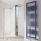 Alt Tag Template: Buy Reina Bolca Aluminium Designer Heated Towel Rail 1530mm H x 485mm W Blue Satin Dual Fuel - Thermostatic by Reina for only £648.24 in Reina, Dual Fuel Thermostatic Towel Rails at Main Website Store, Main Website. Shop Now