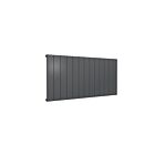 Alt Tag Template: Buy Reina Casina Aluminium Anthracite Single Panel Horizontal Designer Radiator 600mm H x 1230mm W - Electric Only-Thermostatic by Reina for only £538.96 in Reina, Electric Thermostatic Horizontal Radiators at Main Website Store, Main Website. Shop Now