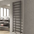 Alt Tag Template: Buy Reina Fano Aluminium Designer Heated Towel Rail 720mm H x 485mm W Anthracite Electric Only - Thermostatic by Reina for only £286.00 in Reina, Electric Thermostatic Towel Rails Vertical at Main Website Store, Main Website. Shop Now