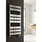 Alt Tag Template: Buy Reina Fermo Aluminium Designer Heated Towel Rail 1190mm H x 480mm W Brushed Dual Fuel - Standard by Reina for only £451.58 in Reina, Dual Fuel Standard Towel Rails at Main Website Store, Main Website. Shop Now