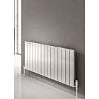 Alt Tag Template: Buy Reina Polito Aluminium Horizontal Radiator 600mm H x 1256mm W Polished Dual Fuel Thermostatic by Reina for only £506.48 in Reina, Dual Fuel Thermostatic Horizontal Radiators at Main Website Store, Main Website. Shop Now