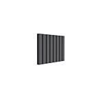 Alt Tag Template: Buy Reina Vicari Aluminium Anthracite Double Panel Horizontal Designer Radiator 600mm H x 800mm W - Electric Only - Thermostatic by Reina for only £495.81 in Shop By Brand, Radiators, Electric Radiators, Reina, Electric Thermostatic Radiators, Electric Thermostatic Horizontal Radiators at Main Website Store, Main Website. Shop Now