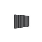 Alt Tag Template: Buy Reina Vicari Aluminium Anthracite Double Panel Horizontal Designer Radiator 600mm H x 1000mm W - Dual Fuel - Thermostatic by Reina for only £606.58 in Shop By Brand, Radiators, Dual Fuel Radiators, Reina, Dual Fuel Thermostatic Radiators, Dual Fuel Thermostatic Horizontal Radiators at Main Website Store, Main Website. Shop Now