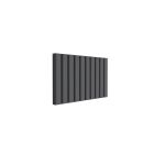 Alt Tag Template: Buy Reina Vicari Aluminium Anthracite Double Panel Horizontal Designer Radiator 600mm H x 1000mm W - Electric Only-Thermostatic by Reina for only £586.58 in Shop By Brand, Radiators, Electric Radiators, Reina, Electric Thermostatic Radiators, Electric Thermostatic Horizontal Radiators at Main Website Store, Main Website. Shop Now