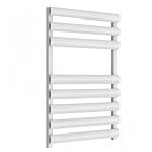 Alt Tag Template: Buy Reina Veroli Aluminium Designer Heated Towel Rail 750mm H x 480mm W White Electric Only Thermostatic by Reina for only £360.40 in Reina, Electric Thermostatic Towel Rails Vertical at Main Website Store, Main Website. Shop Now