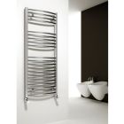 Alt Tag Template: Buy Reina Capo Curved Steel Heated Towel Rail 1600mm x 500mm Chrome Dual Fuel Thermostatic by Reina for only £263.61 in Reina, Dual Fuel Thermostatic Towel Rails at Main Website Store, Main Website. Shop Now