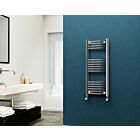 Alt Tag Template: Buy Eastgate 22mm Steel Curved Chrome Heated Towel Rail 1000mm H x 400mm W - Electric Only - Thermostatic, 1311 BTUs by Eastgate for only £245.11 in Electric Thermostatic Towel Rails Vertical at Main Website Store, Main Website. Shop Now