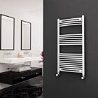 Alt Tag Template: Buy Eastgate 22mm Steel Curved White Heated Towel Rail 1200mm H x 600mm W - Dual Fuel - Thermostatic by Eastgate for only £257.86 in Dual Fuel Thermostatic Towel Rails at Main Website Store, Main Website. Shop Now
