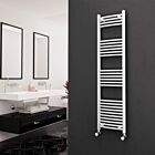 Alt Tag Template: Buy Eastgate 22mm Steel Curved White Heated Towel Rail 1600mm H x 400mm W - Electric Only - Thermostatic by Eastgate for only £232.79 in Electric Thermostatic Towel Rails Vertical at Main Website Store, Main Website. Shop Now